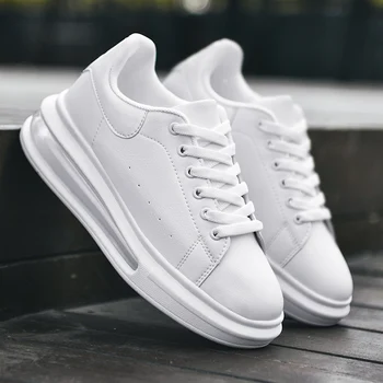 

The New Trend of High-quality Girl Sports Shoes Increased White Shoes Women's Cushion Shoes Woman Feet Comfortable Large Size 41