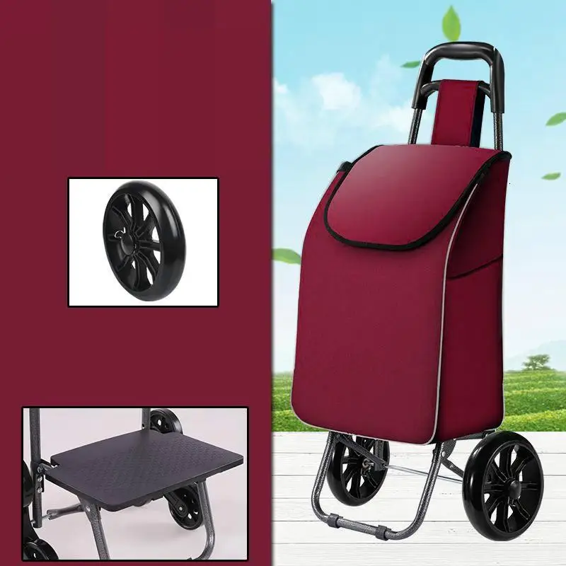 Koszyk Rolling Carro Compra Тележка для покупок Avec Roulettes Mesa Cocina кухонный стол Carrello Cucina тележка - Цвет: Version S