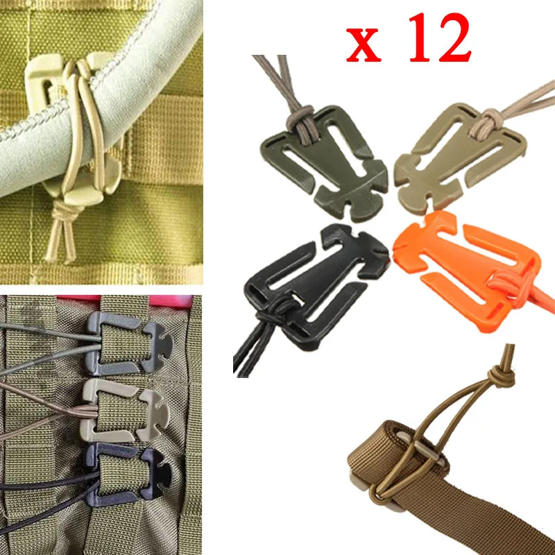 Cord Bag Accessories Backpack Carabiner Fixed Hooks Molle Buckle Organize Clip 