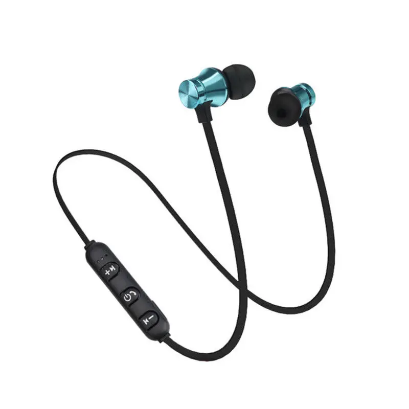Bluetooth наушники air Беспроводные наушники с шейным ремешком спортивные для iphone xiaomi umidigi blackview oukitel C16 C17 PRO K7 POWER Y4800 - Цвет: Blue