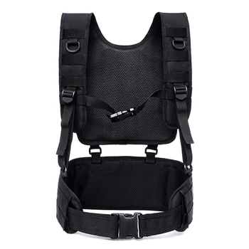 

Molle Military Tactical Waist Belt Vest Set Multi-function Combat Waistcoat Belt for Outdoor Hunting Accessories