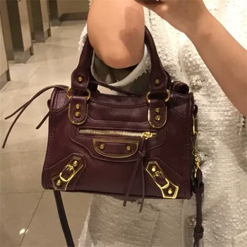 

PU Leather European Luxury Motorcycle Bag for Women Tassel Quality Brand Handbag Female Crossbody Bags Ladies Soft Tote Purse