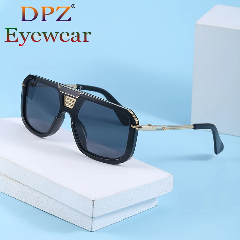 

2022 Fashion Classic MACH EIGHT Style Oversized Pilot Sunglasses Men Women Vintage Brand Designer Sun Glasses Oculos De Sol D22