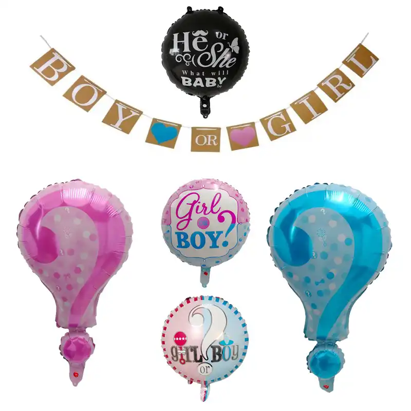 Ballon Gonflable Rose Bleu Pour Garcon Ou Fille 1 Piece Nouveau Symbole Point De Question Decoration De Fete D Anniversaire Pour Bebe Fournitures Aliexpress