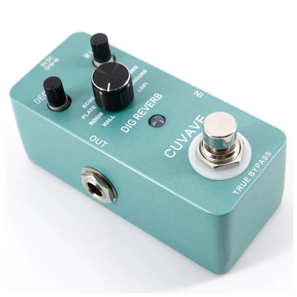 DIG Reverb гитарная педаль эффектов с 9 типами реверберации True Bypass Effects Stompbox цифровой аудио процессор для электрогитары