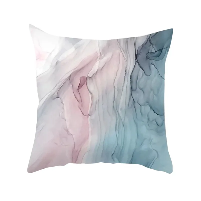 Oil painting hug pillowcase abstract geometric oil painting series ultra-short pillowcase breathable soft pillow naruto 30S17 (14)