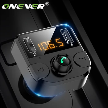 

Onever Car Fm Transmitter Wireless Bluetooth Receiving LCD MP3 Player Car Kit 3.1A Fast Hands Free USB Charger Shipped In Russia