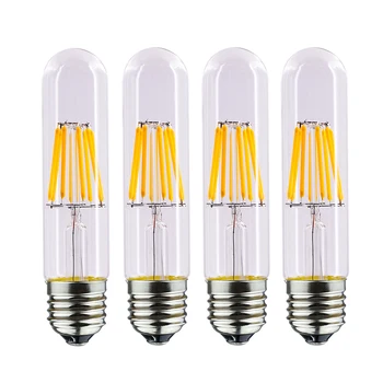 

4Pcs LED Vintage Bombilla Edison Bulb T30 E27 6W Incandescent Bulb 110V/220V Retro Filament Lamp Holiday Lights for Home Decor