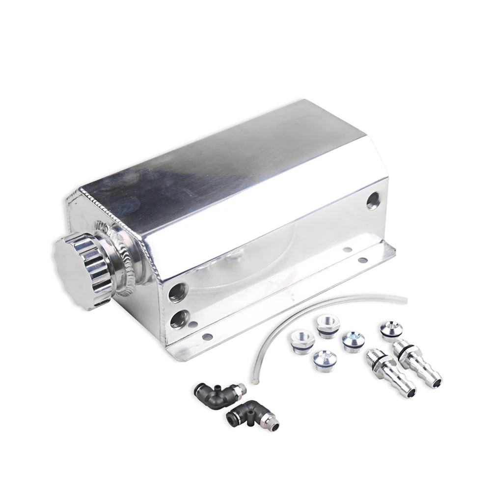 

Hot New Universal Car Engine Oil Catch Can Reservoir Tank 2L Aluminum Alloy Catch Can