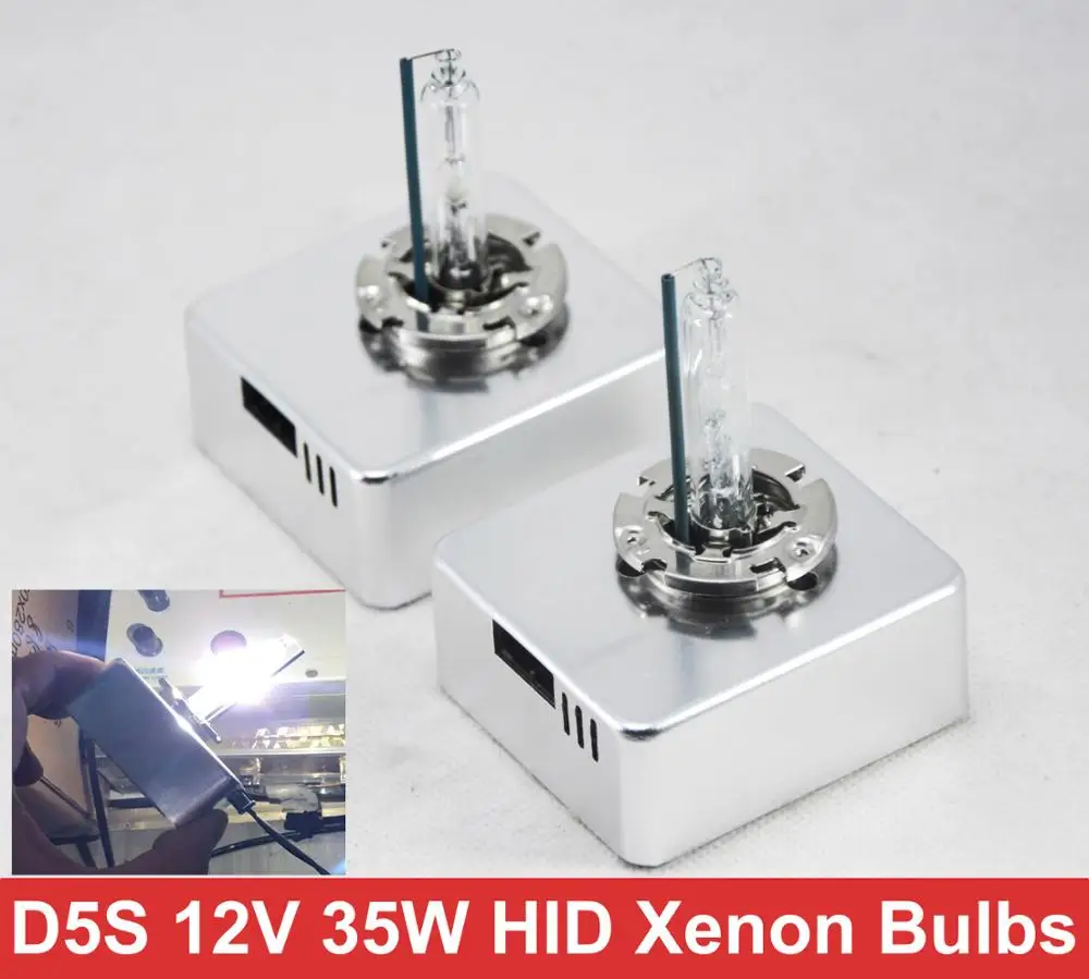 

Ксеноновые лампы D5S HID, 2 шт., 12 В, 35 Вт, OEM, Сменные лампы для фар, 5500K, 6000K, белые, D1S, D2S, D3S, D4S, D8S, 2500LM