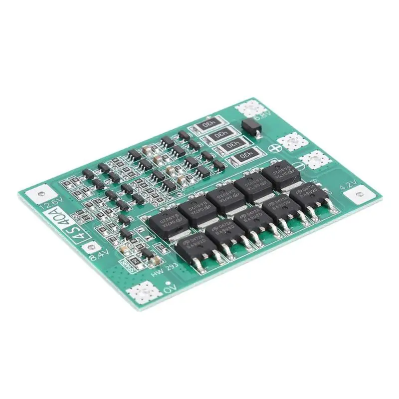 4S 40A PCB плата защиты BMS литий-ионная батарея 18650 зарядное устройство с балансом для бурильного двигателя 14,8 в 16,8 в Lipo сотовый модуль