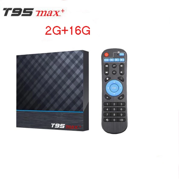 T95 MAX Plus S905X3 Amlogic Android 9,0 tv Box 8K 100m lan 2,4G 5G Wifi опционально HDR Bluetooth Youtube Netfilx google box - Цвет: 2G 16G