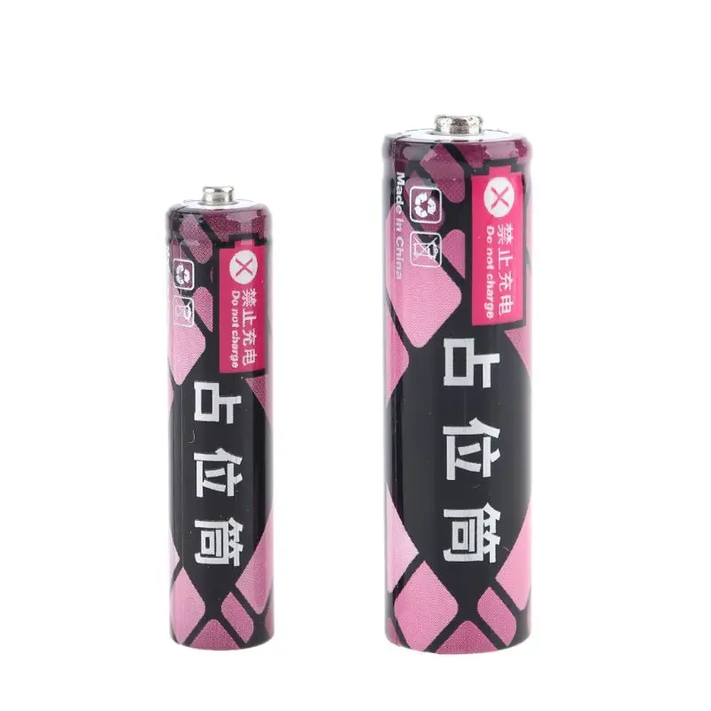 

14500 AA AAA 10440 Size Dummy Fake Battery Shell Placeholder Cylinder Conductor