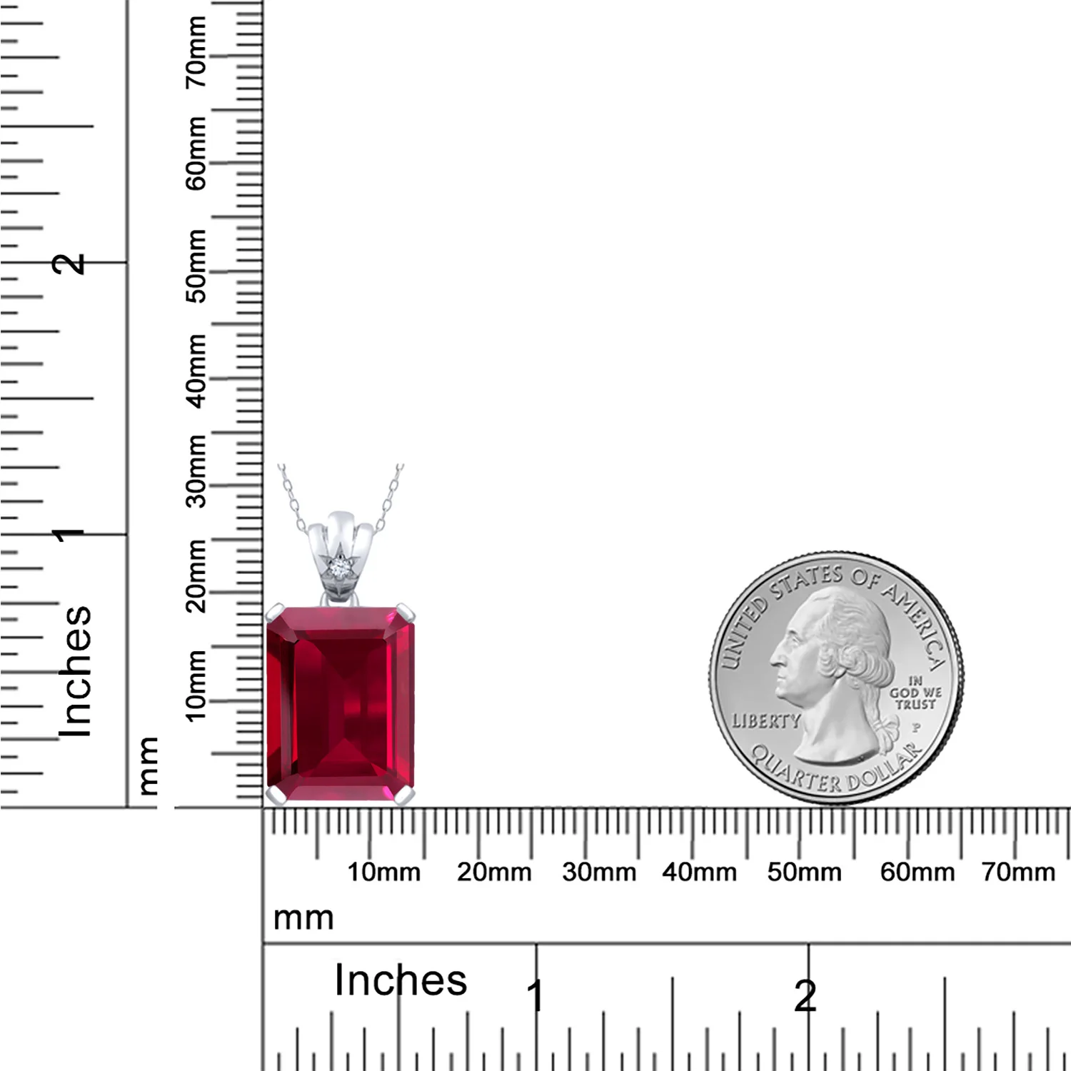 GemStoneKing 17,05 карат изумрудная огранка красный рубин драгоценный камень 925 пробы серебряный кулон ожерелье для женщин хорошее ювелирное изделие