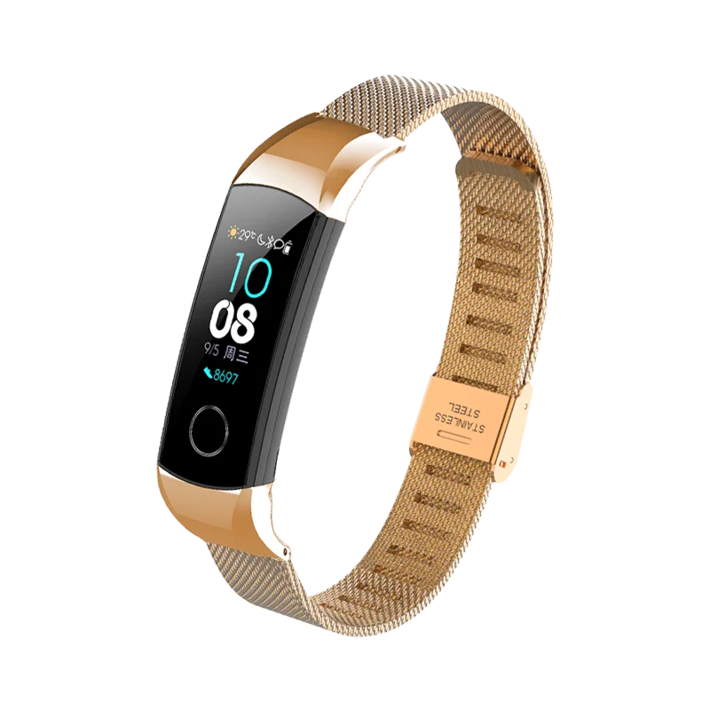 7471 Металлический браслет ремешок для huawei honor Band 5/4 стандартная версия Смарт-Браслет спортивный браслет группа honor Band 4 нержавеющая сталь - Цвет: 7471