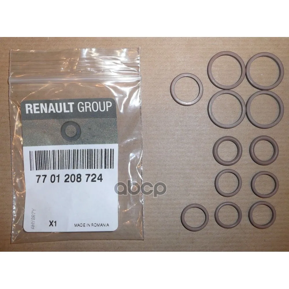 Ren7701208724_к-Кт Уплотнительных Колец Компрессора! 12шт Renault 7701208724 RENAULT арт. 7701208724