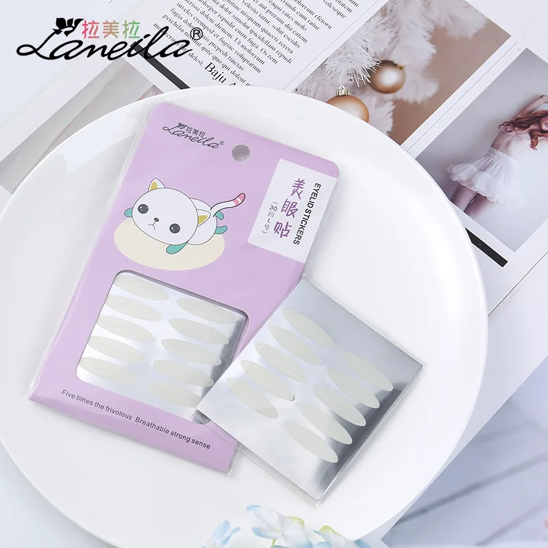 Skin-Shape Beautiful Eyes Stickers Transparent Natural Double Eyelid Makeup Padding Eyelid Styling 30 Back A120