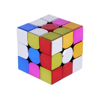 

356X Plated 3x3 M Magic Cube Colorful Professional Speed Cubes For Brain Training Educational Toys - Standard /Upgrade Edition