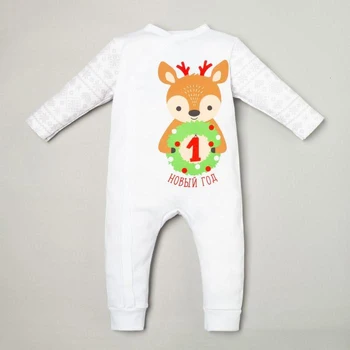

Overalls Kroshka Ya "First NG", height 62-68 cm, white 4939916