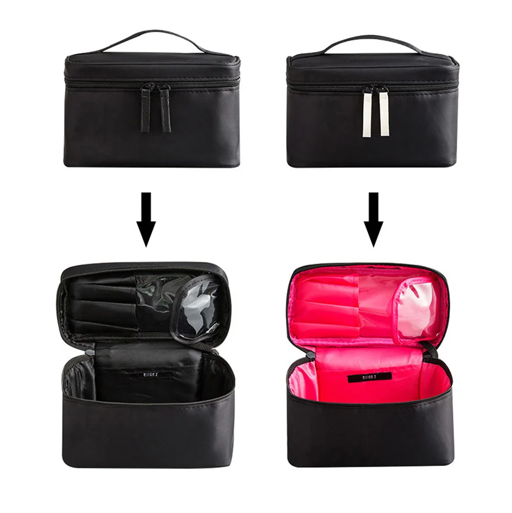 Portable Cosmetics Makeup Brushes Pen Holder Storage Handbag Travel Organizer