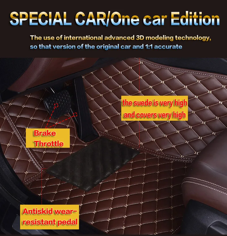 Leather PU Car Floor Mats For Toyota Camry XV70 50 55 40 30 Custom waterproof Floor Mat Luxury car interior Car Carpet foot Mats