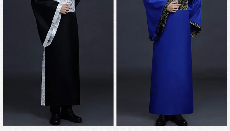 Китайский народный танец древняя мужская одежда Hanfu Студия фото костюм фильм представление народный танец костюм для взрослых