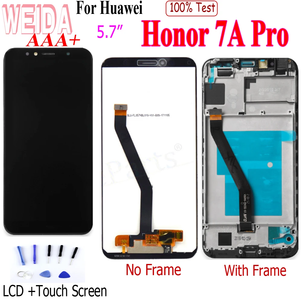

5.7 For Huawei Honor 7A Pro LCD DIsplay Touch Screen Digitizer Assembly Frame TOOL For Huawei Honor 7A Pro AUM-L29 AUM-L41