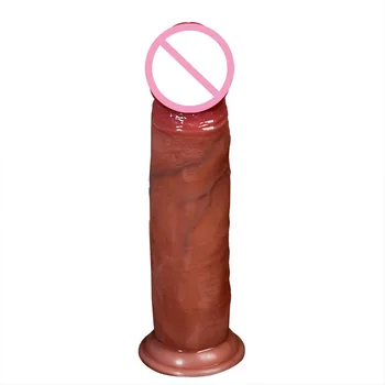 7in Realistic Penis Sexy Huge Sliding Foreskin Women Masturbator Tools Suction Cup Dildos Big Dick Lesbian Adult Erotic Sex Toys 5