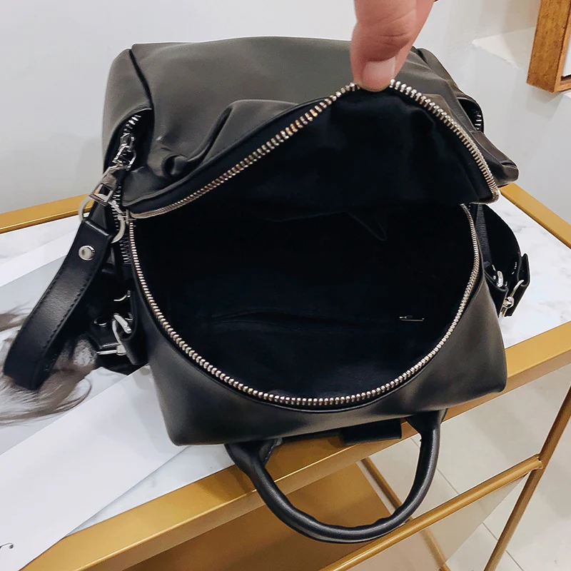 Модные рюкзаки женские кожаный рюкзак женская однотонная, маленькая Наплечные сумки Mochila Backbag школьный рюкзак для девочек Teenger