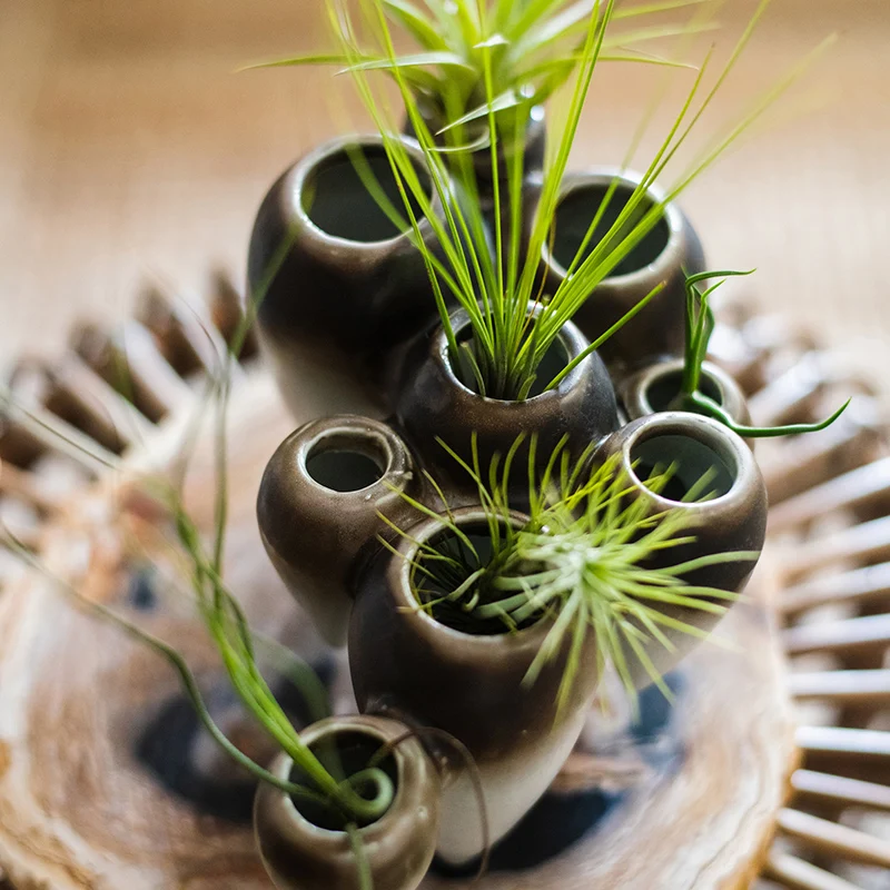 Side By Side Water Drop Shape Ceramic Vase For Decoration Home Decor Tabletop Vases For Flowers For Centerpieces For Weddings