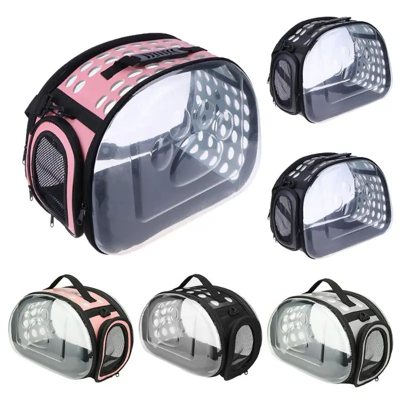 Складная дышащая переноска для собак дорожная Портативная сумка на плечо для домашних животных