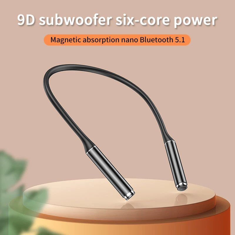 

Bluetooth 5.1 Earphone Magnetic Wireless Headset Neckband sports Earbuds Earphone with Mic For iPhone Samsung Xiaomi