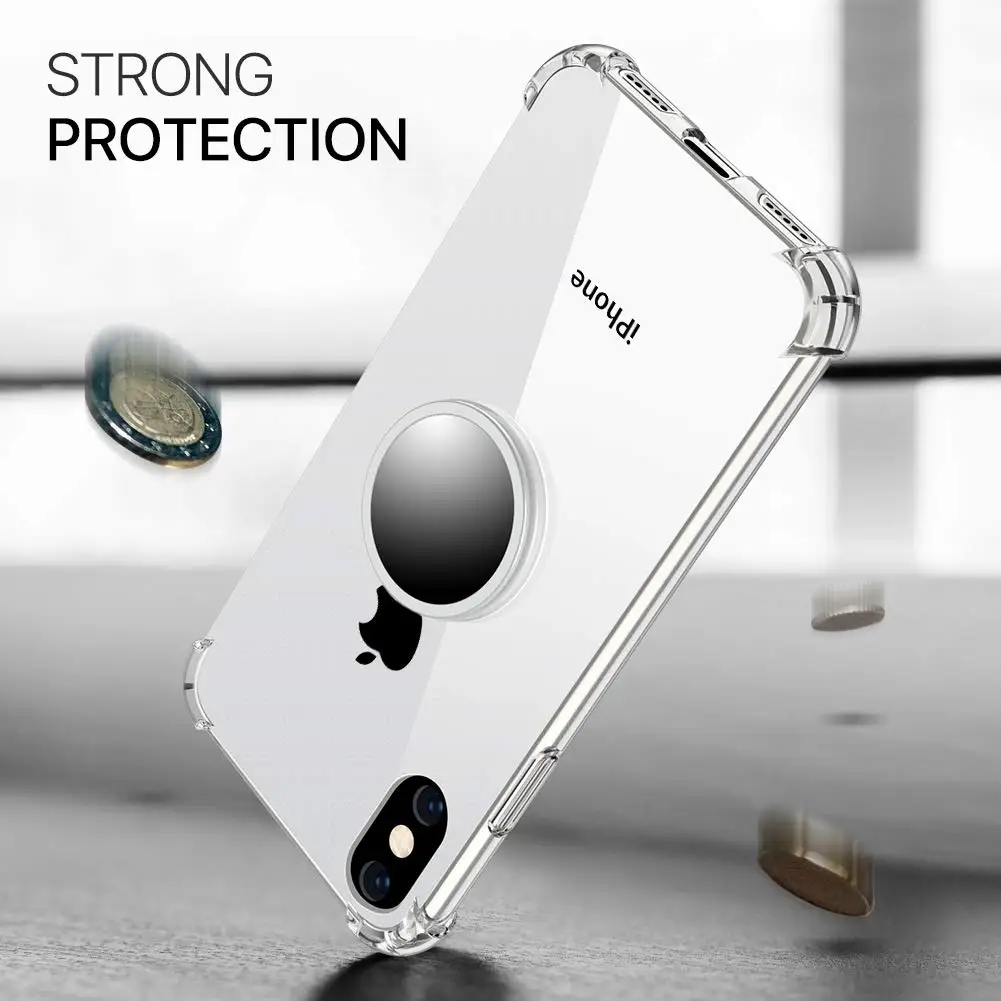 Многофункциональный Kickstand чехол для iPhone 7/8/7 plus/8 plus/X/XS/XR/Xs Max Sofe TPU Магнитный зеркальный поп чехол с подставкой