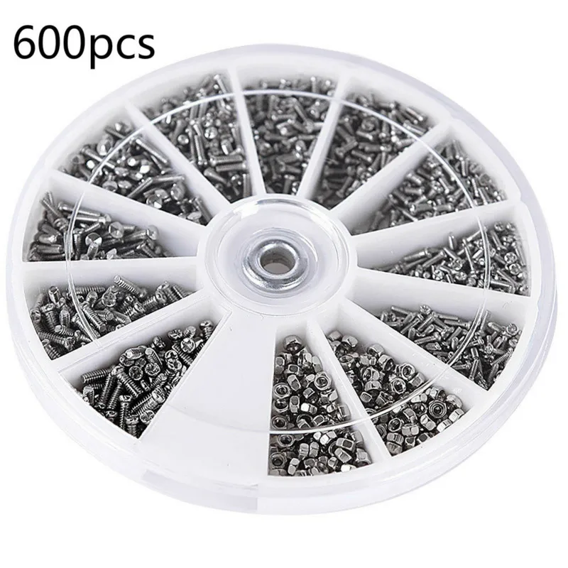 10 Set 12 Kinds of 6000pcs Small Stainless Steel Screw Electronics