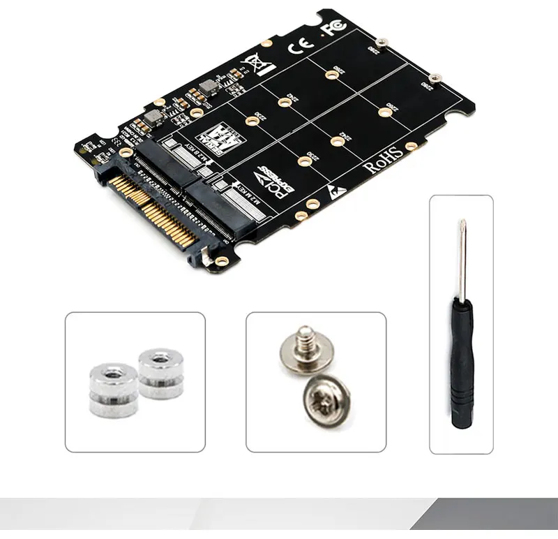 M.2 nvme ssd Key M Key B SSD to U.2 SFF-8639 адаптер, m2 m key адаптер, m.2 nvme to sata(интерфейс без SATA
