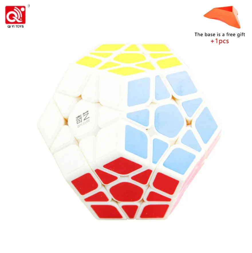 QIYI 3X3 Megaminxeds магический куб черно-белый скоростной Профессиональный 12 сторонний пазл Cubo Magico Развивающие игрушки для детей
