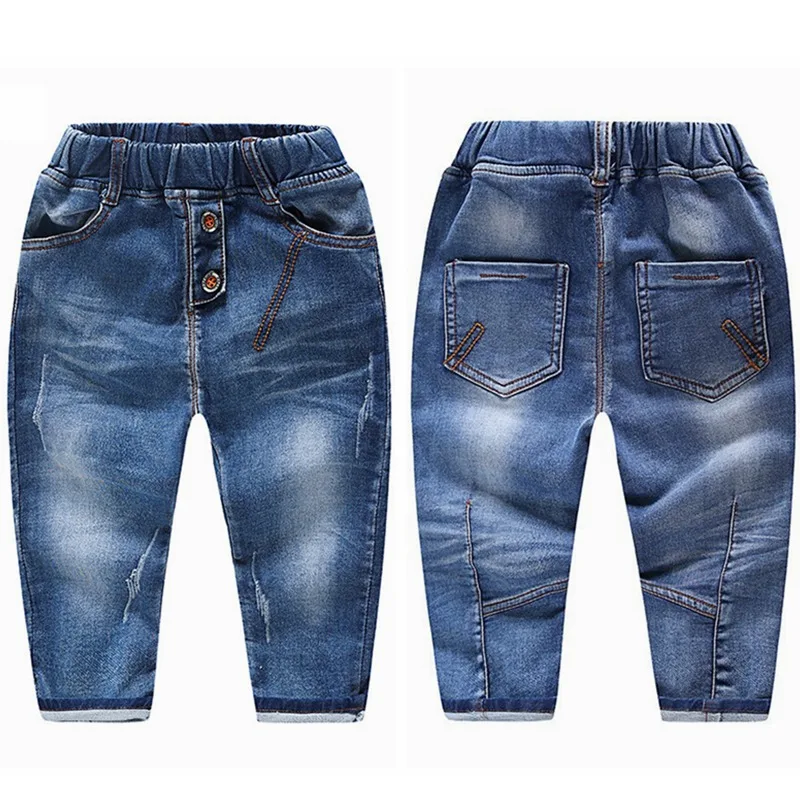 NO6 Cotton Denim Chumhey/От 0 до 6 лет штаны для малышей; джинсы для мальчиков и девочек; сезон весна-осень; эластичные джинсовые брюки; детская одежда; одежда для малышей; брюки для малышей - Цвет: NO6 Cotton Denim