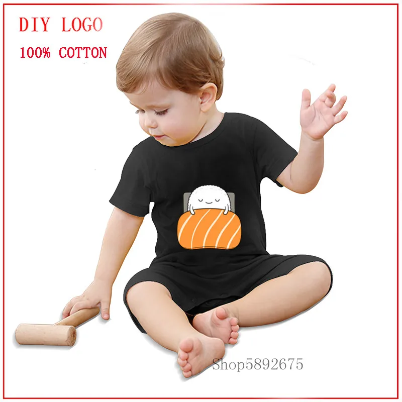 Latest popularity Sleepy sushi 100% Pure Cotton Baby Romper Summer Short Sleeved cozy and Breathable One-Pieces ropa de bebe |