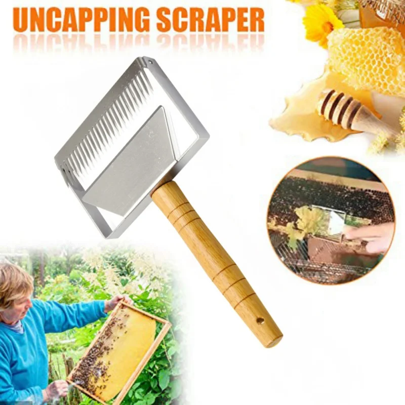 

Stainless Steel Tines Bee Hive Uncapping Honey Fork Scraper Beekeeping Tools Home Garden Beekeeping Supplies honey