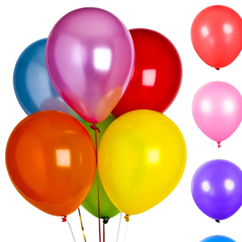 

Thick 10-Inch Multi-Specification Circle Rubber Balloons Pearl Color Birthday Party Wedding Decorative Arch Decoration