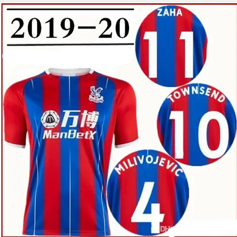 19 20 Кристалл MILIVOJEVIC футбол Джерси дворцовый дом заха TOWNSEND SAKHO BENTEKE BATSHUAYICrystal дворец Джерси