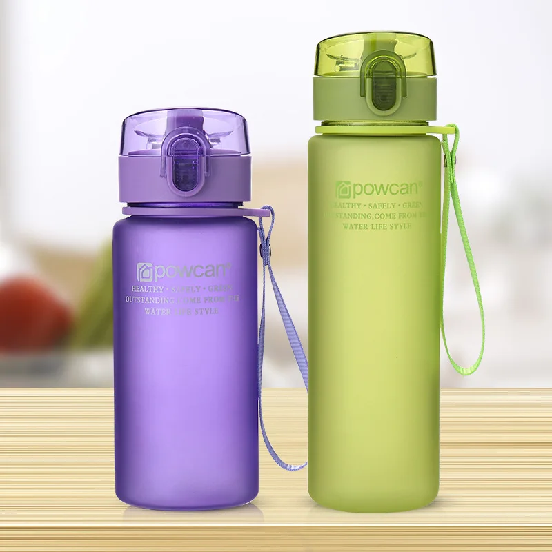 New Fashion Water Bottle Plastic Portable Student Bottle Female Summer Sports Children Trend Leisure Creative Water