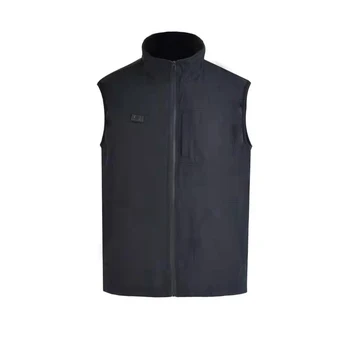 

Women Men Warm Winter Sleeveless Ergonomics Stand Neck Dual Control Cold Proof Heating Vest Smart Hiking Washable Zipper Closure
