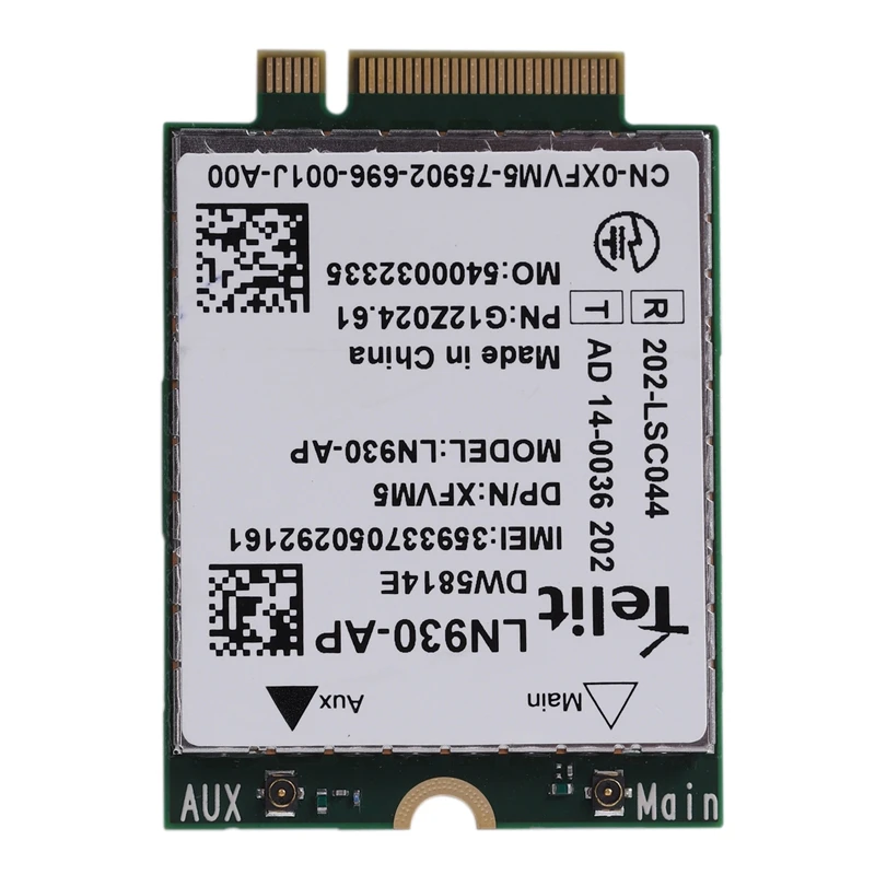 WIRCARD Ln930 LN930-AP Nrr39 Ngff карта для Dell беспроводной Wifi Dw5810E Dw5814E Venue 11 Pro 4G/Lte/Dc-Hspa + Wwan 4G