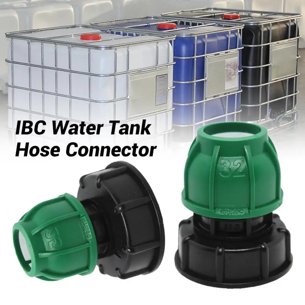 

New IBC Hose Adapter Reducer Connector Water Tank Fitting 2'' Standard Coarse Thread Durable Garden Hose Pipe Tap Storage