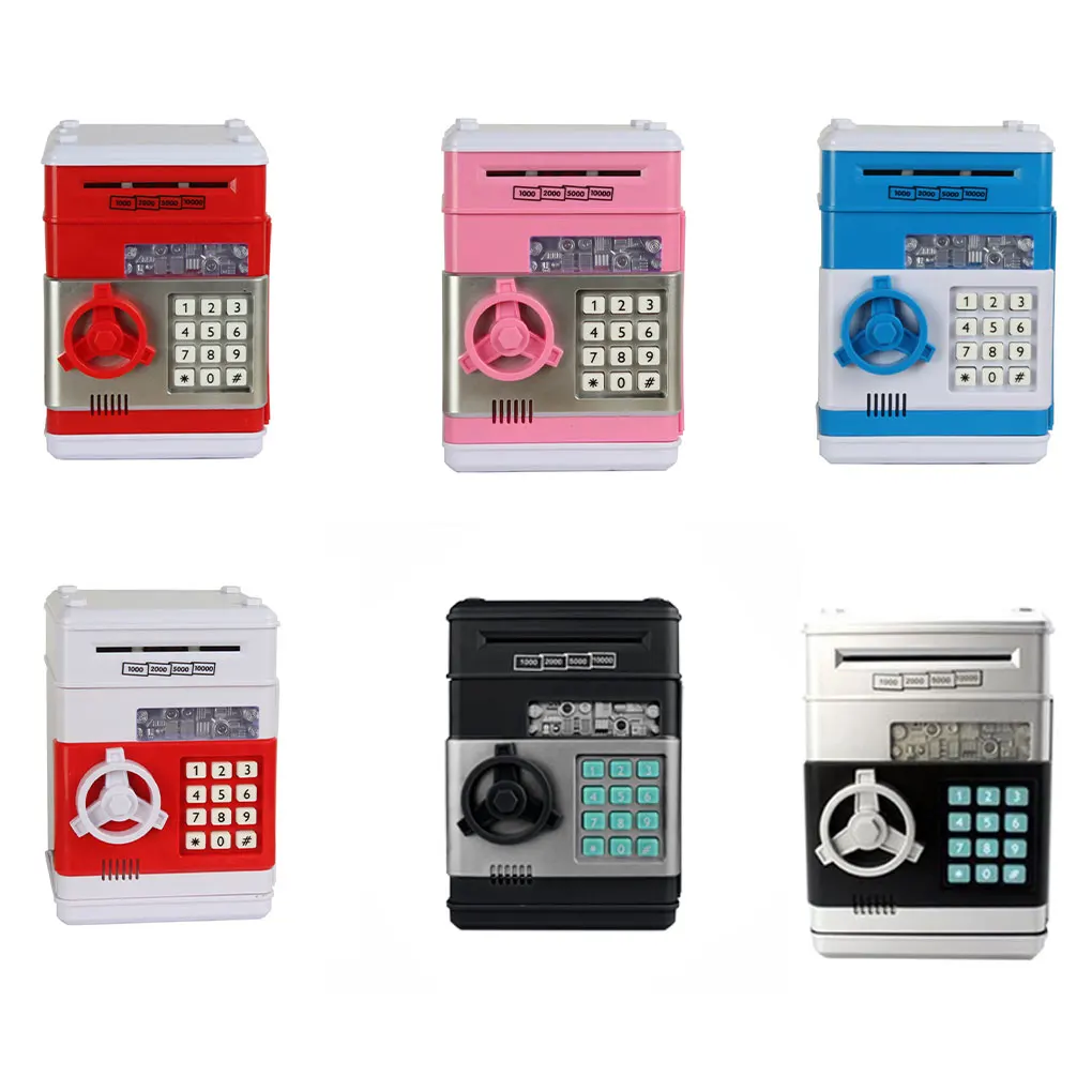 Electronic Piggy Bank Safe Password Money Box Children Digital Coins Cash Saving Safe Deposit Machine Birthday/Christmas Gift