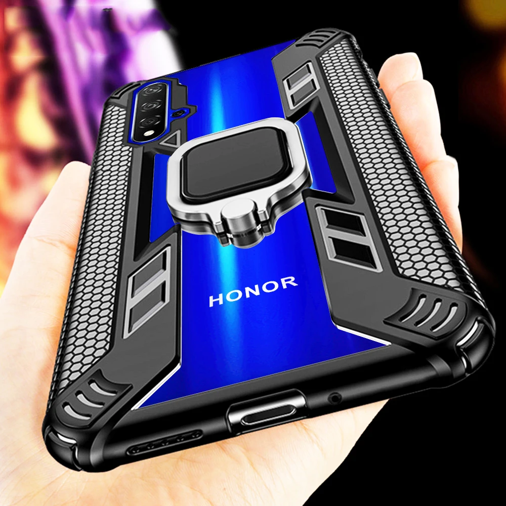 Противоударный бронированный чехол для Huawei Honor 20s подставка с кольцом 20 Pro 20i 10i V20 8X