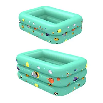 

Summer Inflatable Square Baby Swimming Pool Outdoor Backyard Inflate Bathtub Garden Foldable Kids Chidlren Swim Pool 120cm 130cm