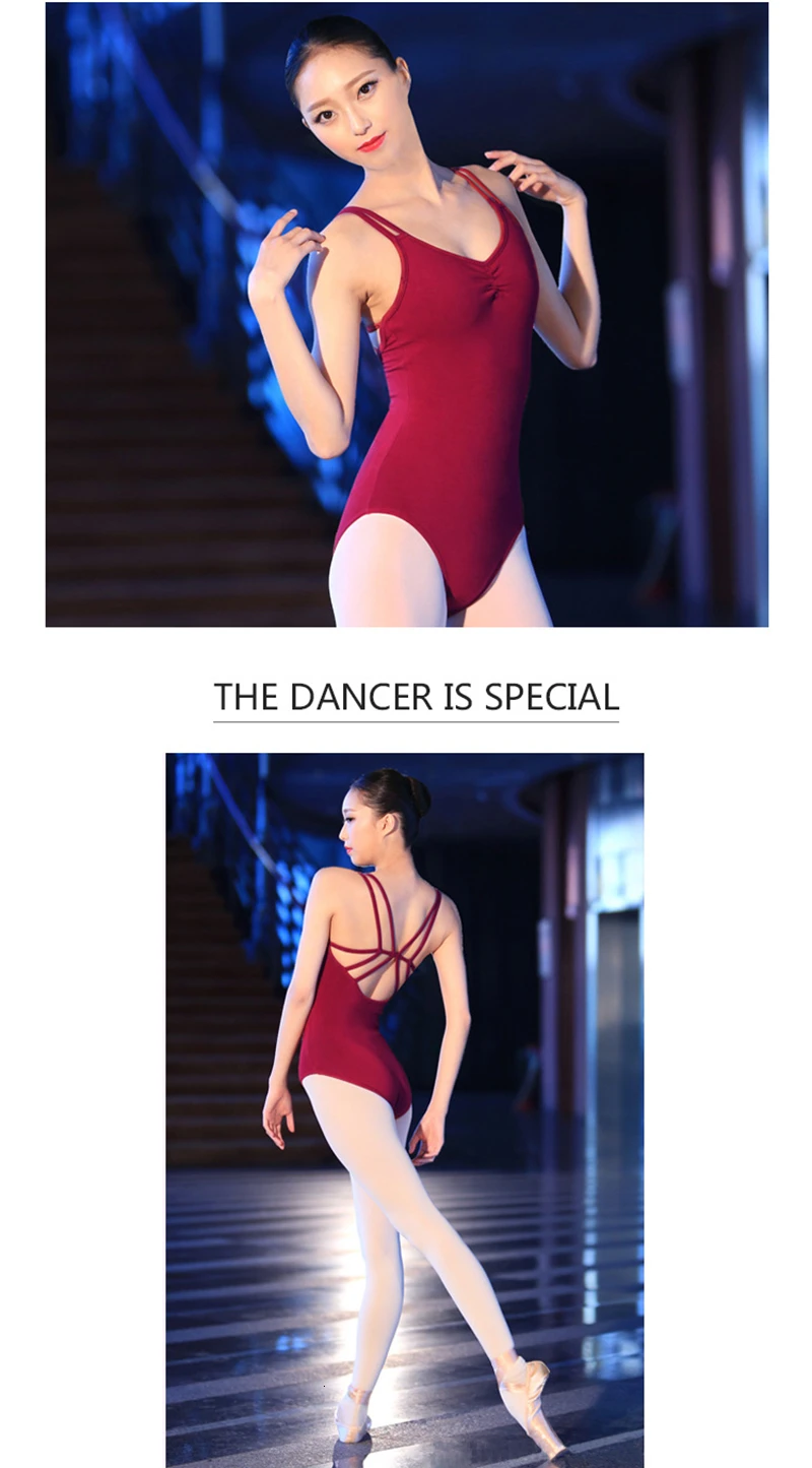 Ballet Dress Adult Gymnastics Leotard Spandex Bodysuit Dance Unitards Sexy Backless Ballet Leotards For Women Ladies Justaucorps Gymnastique (2)