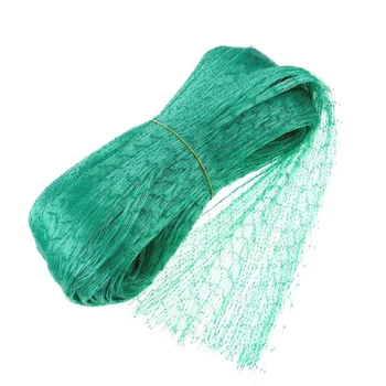 

15M Anti-Bird Net Bright Color Fruit Mesh Net Vegetables Plant Netting Flower Net for Farms Fish Pond Garden Balcony (Green)